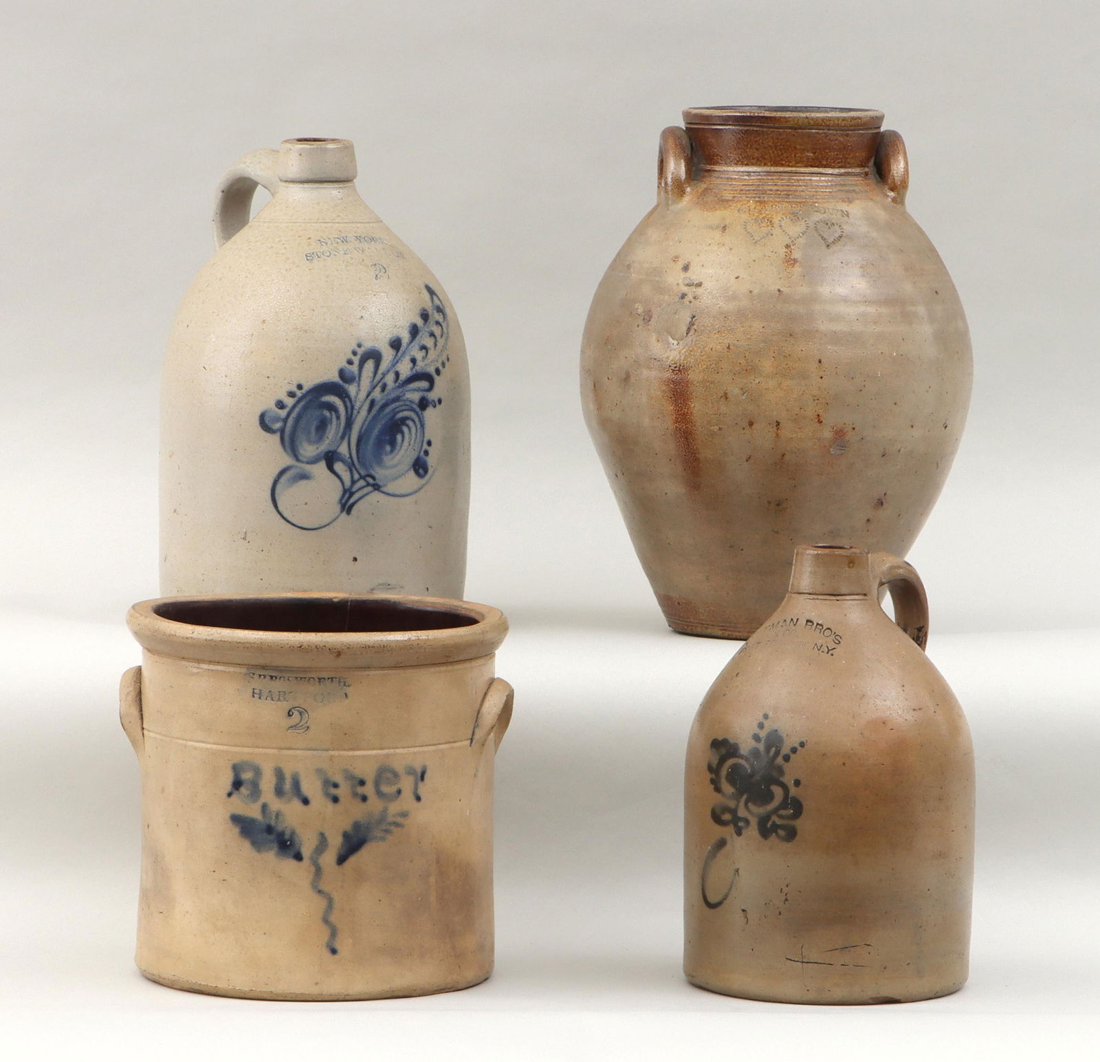 Group of (4) 19th Century American Stoneware Vessels (1 of 13)
