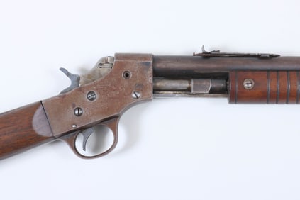 Stevens “Visible Loading" Pump Rifle in 22 S, L, and LR