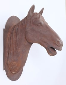 Life-sized Cast Iron Horse Head Trade Sign