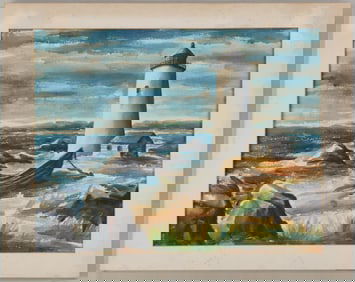 Paul Raphael Meltsner (American 1905-1966), Lighthouse Point