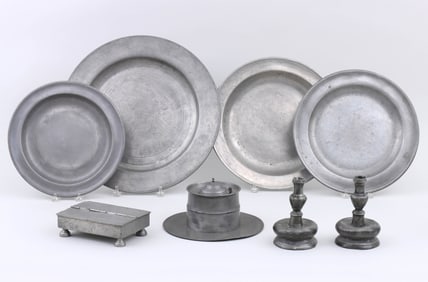 Group of (7) Pewter Items
