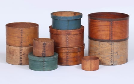 Group of (10) Boxes and Measures