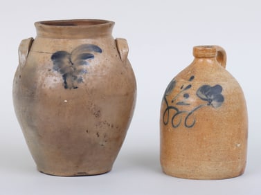 Group of (2) Small 19th Century American Stoneware