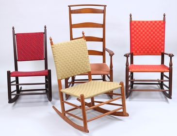 Group of (4) Shaker Rockers