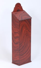 Large Grain-painted Hanging Wall Box