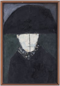 Symcho Moszkowicz (Polish/Swedish 1915-1966), ''Woman with Umbrella''