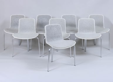 Set of (8) Poul Kjaerholm for Fritz Hansen "PK8" Chairs