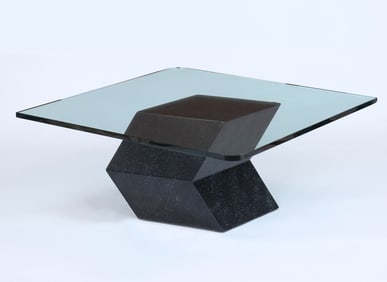 Postmodern Glass-top Coffee Table