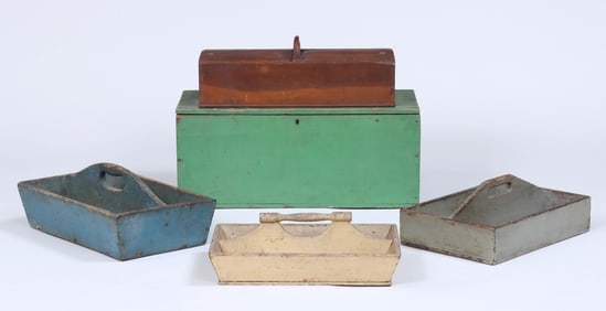 Group of (5) 19th/20th Century Boxes
