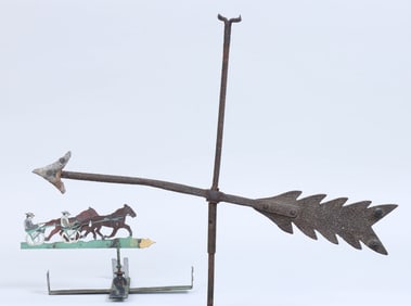 Group of (2) American Folk Art Weathervanes