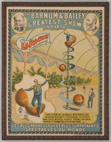 Barnum & Bailey "LaRoche and the Mysterious Ball" Circus Poster