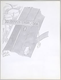 Gahan Wilson (American 1930-2019), ''Outta Here''