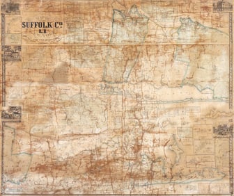"Map of Suffolk Co., L.I., New York", J. Chace, Jr. and Robert Pearsall Smith, 1858