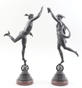 After Giambologna (Italian 1529-1608), Mercury and Fortuna, bronze