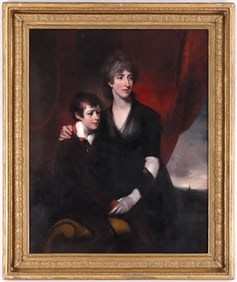 Attributed to Sir Thomas Lawrence (British 1769-1830), Mother and Son, oil on canvas