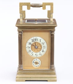 French Brass Repeater Carriage Clock