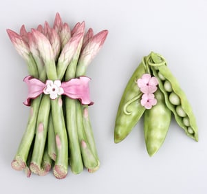 Group of (2) Katherine Houston Porcelain Vegetables