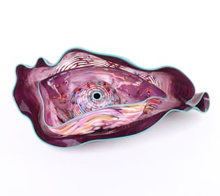 Dale Chihuly (American, b.1941), Seaform Set of (3), 1986, hand-blown glass