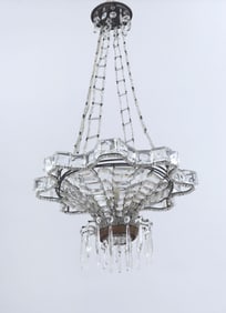 Art Deco Crystal Chandelier
