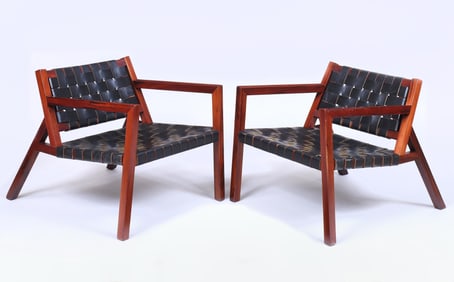 Pair of Midcentury Modern Rosewood Armchairs