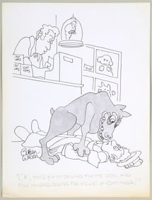 Gahan Wilson (American 1930-2019), "Ok, That's Fifty Dollars for the Dog, and Five Hundred Dollars