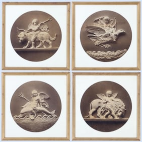 John G. Unnevehr (Danish/American 1822-1893), albumen prints of Bertel Thorvaldsen's ''Cupid's Reign