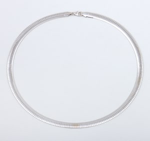 Aurafin 14k Gold Reversible Omega Chain Necklace