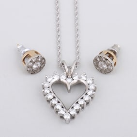 Group of (2) Diamond and 14k Gold Jewelry