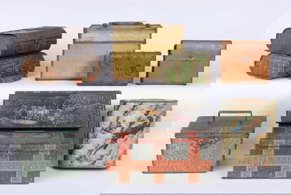 Group of (9) English and American Biscuit Tins