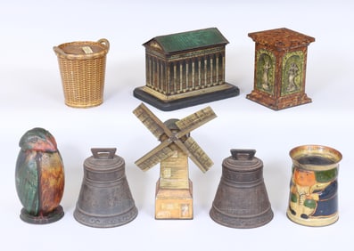 Group of (8) English Biscuit Tins