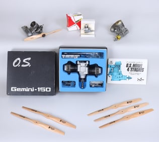 Group of (4) Model Aircraft Engines