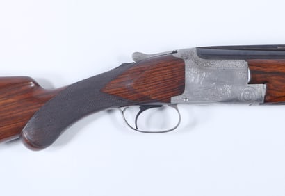Rare Early High-Grade Browning Superposed with Boar and Stag engraving in 12g