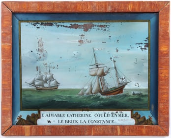 Wenzelaus Wieden (Belgian 1769-1814, ''L'Aimable Catherine, Coule en Mer ... ", 1814,