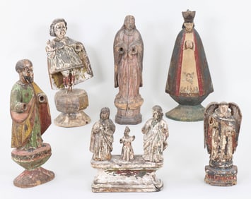 Group of (6) Santos Figures