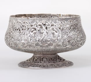 Rococo Silver Footed Bowl Paris, France, 17th/18th century; imported to England in 1887