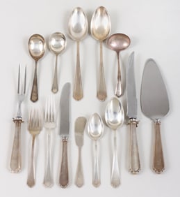 American Sterling Silver "John Alden" Flatware Service