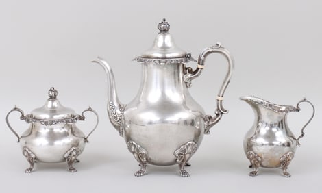 Gorham Three-Piece Sterling Silver Tea Set