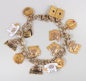 Gold Charm Bracelet