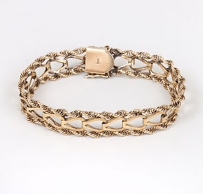 14k Gold Triple-Chain Bracelet