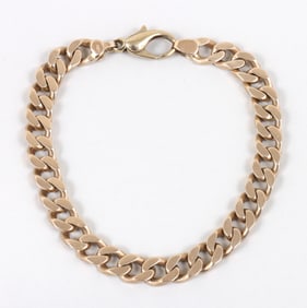 14k Gold Curb Chain Bracelet