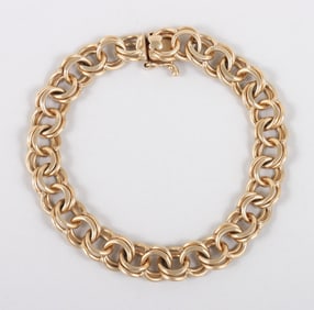 14k Gold Parallel Chain Bracelet