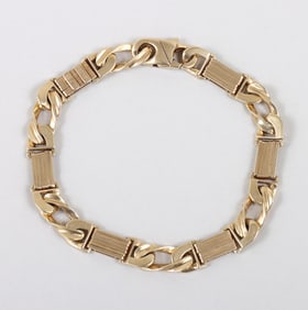 14k Gold Chain Link Bracelet