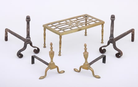 Group of (3) 19th/18th Century English Miniature Fireplace Items
