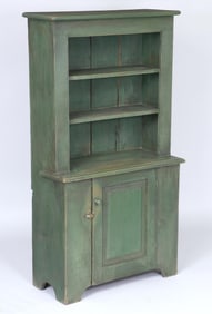American Country Diminutive Step-Back Cupboard