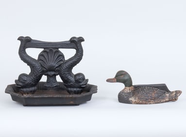 Group of (2) Cast Iron Boot Scrapes