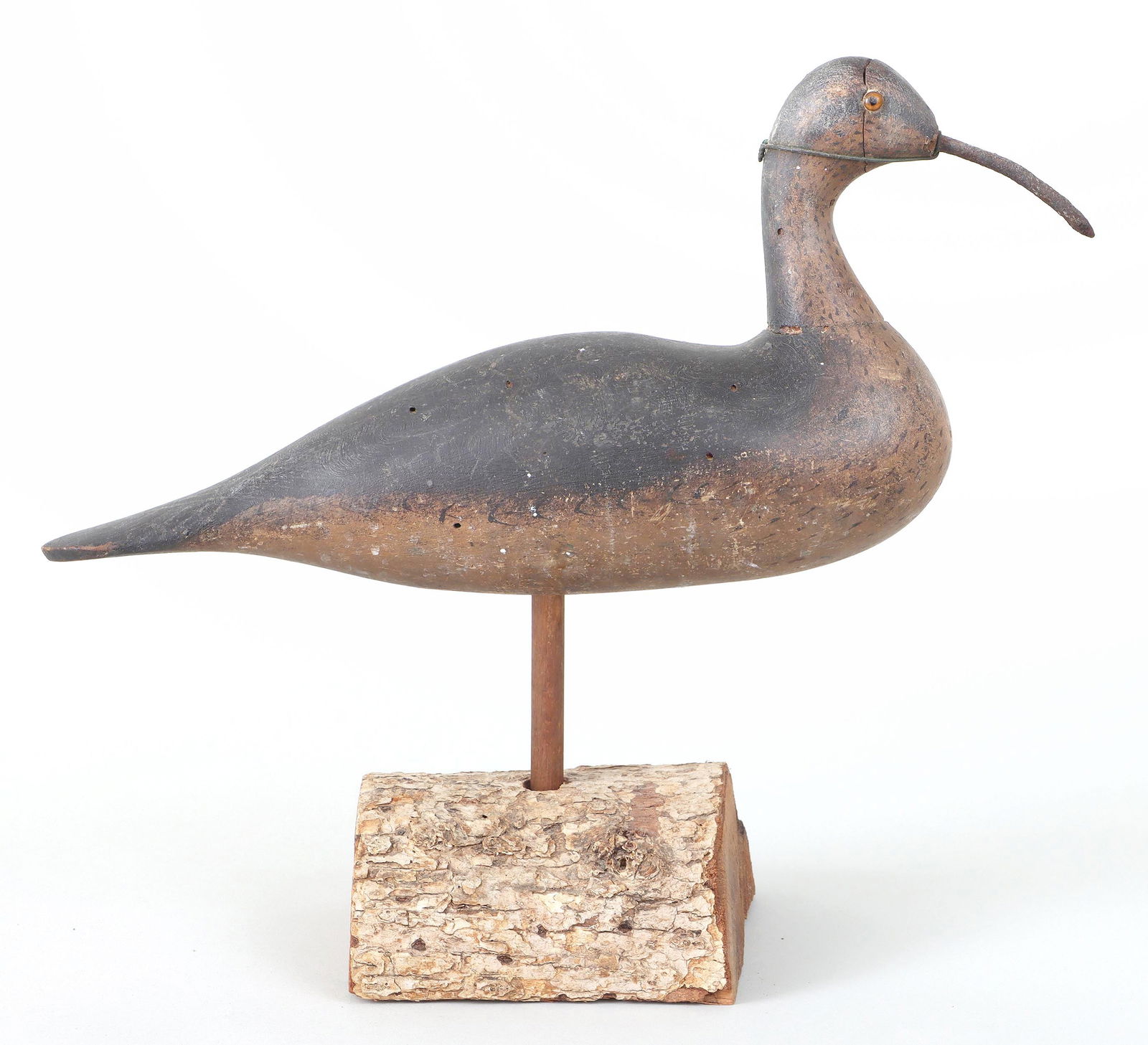Rare Long Billed Curlew Two-Piece Model by Mason Decoy Factory
