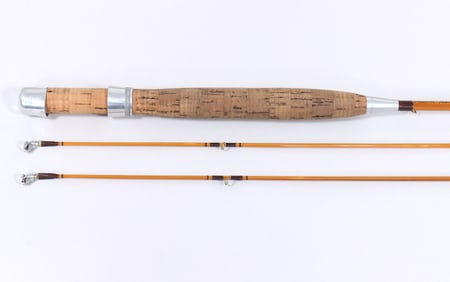 Custom 6' Two-Piece Fly Rod with Two Tips, Marked "St. Leonard"