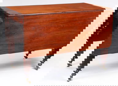 American Empire Mahogany Dropleaf Table