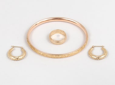 Group of (3) 14k Gold Jewelry