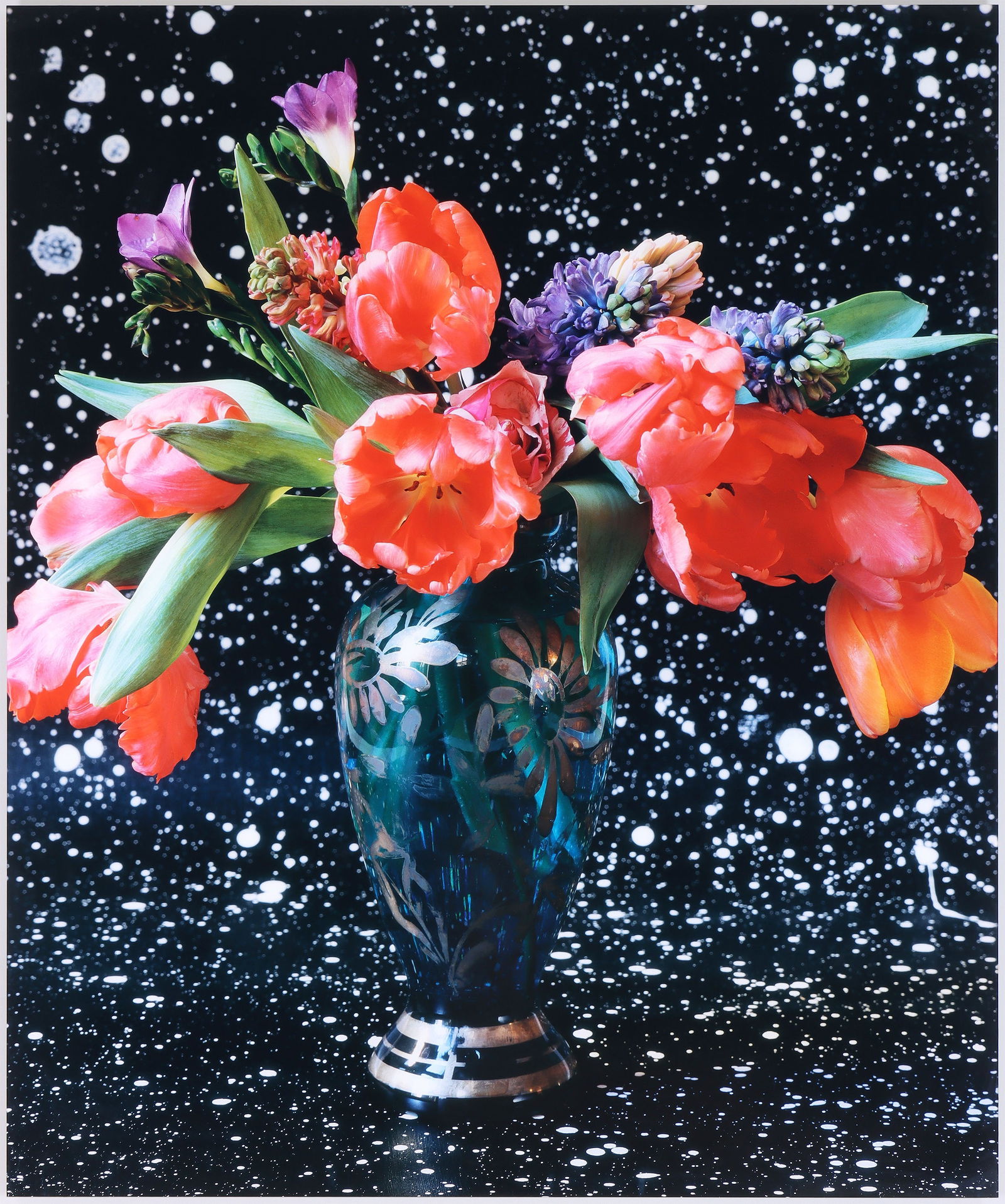 Ben Schonzeit (American, b. 1942), "Starry Tulips", cibachrome print: Ben SchonzeitAmerican, b. 1942"Starry Tulips"cibachrome printunsigned on recto, from an edition of 15, acrylic face mounted, unframed.Provenance: Property of a prominent Manhattan AD100 inte